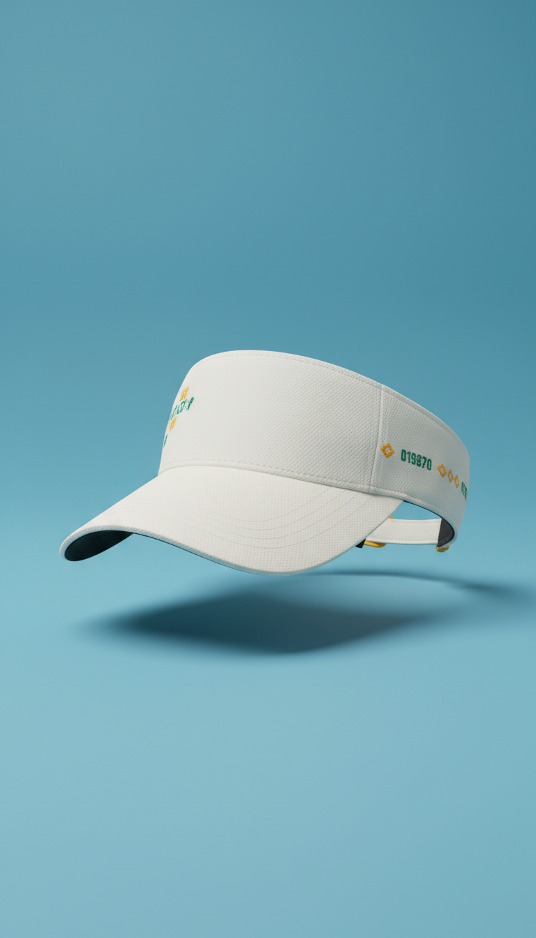 Ivory White UV-Resistant Performance Visor