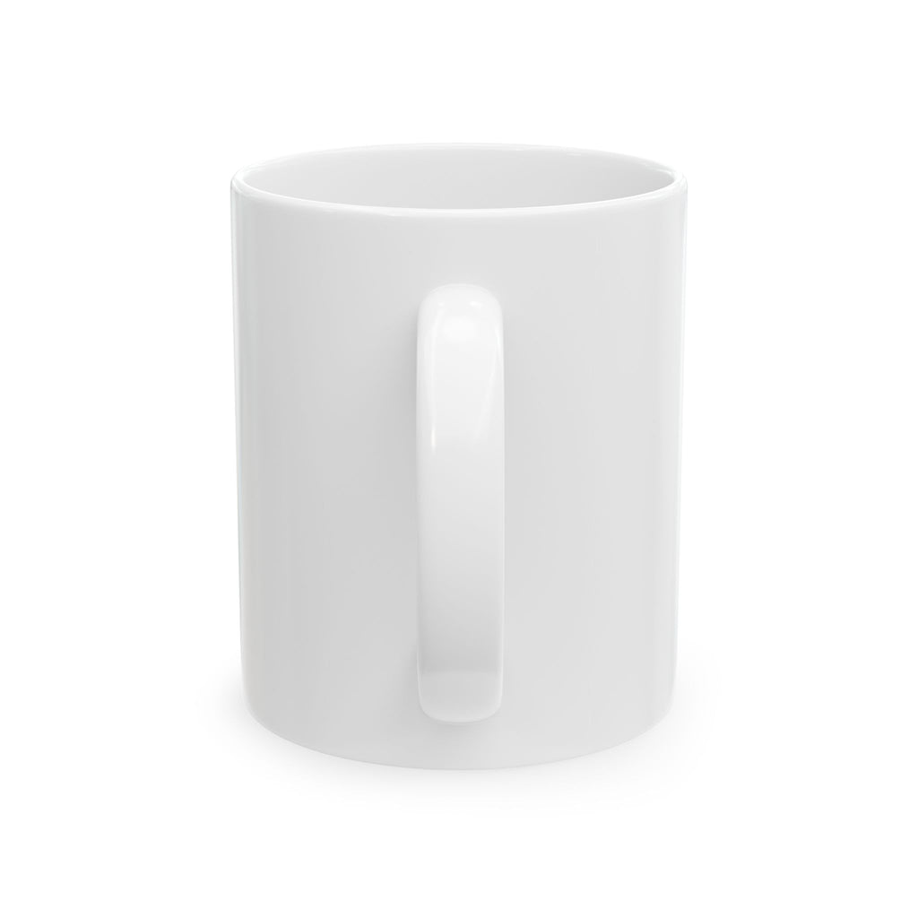 Florida Hat Logo Ceramic Mug – Coastal Beach Sun Palm Tree Coffee Cup (11oz & 15oz)